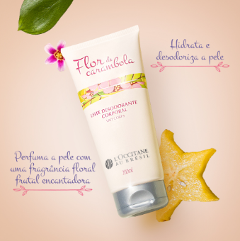 Leite Desodorante Corporal Flor de Carambola