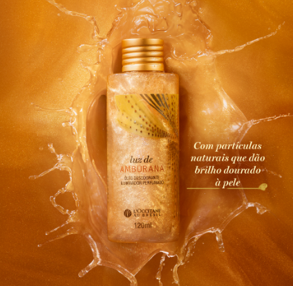 Óleo desodorante iluminador perfumado